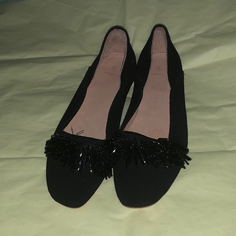 Bill Blass Black Ballet Flats